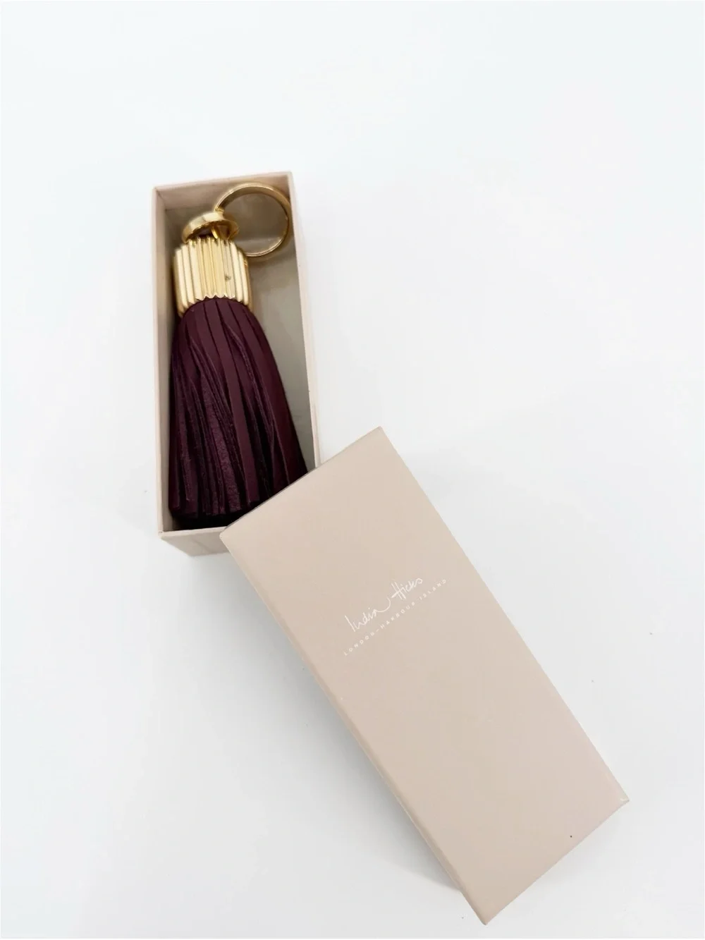India Hicks Agra Tassel Maroon NWT